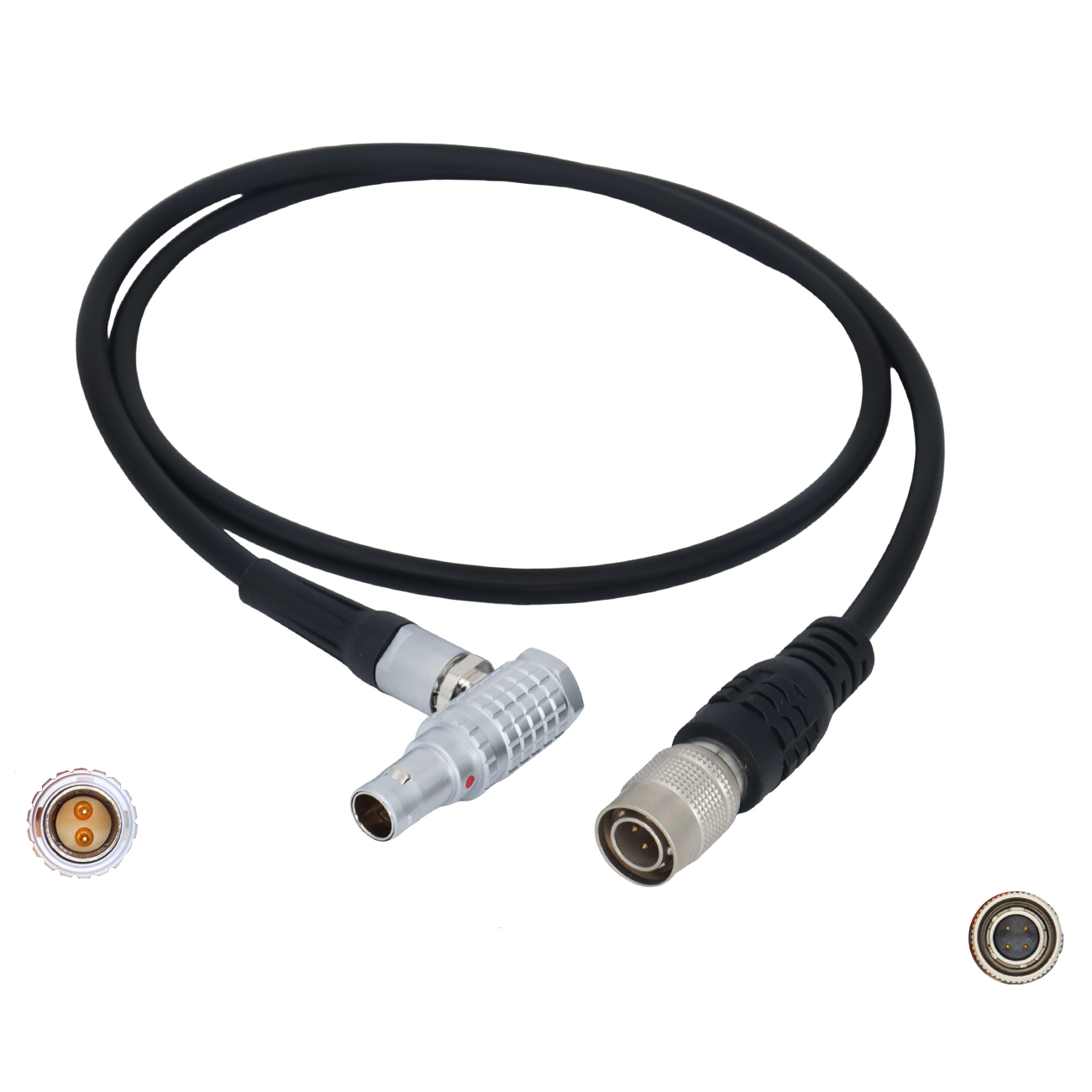 Camera Hirose 4Pin to 0B 2Pin Cable For Teradek/Vaxis/SmallHD Monitor/Sound Devices 688/644/633 Power Cable