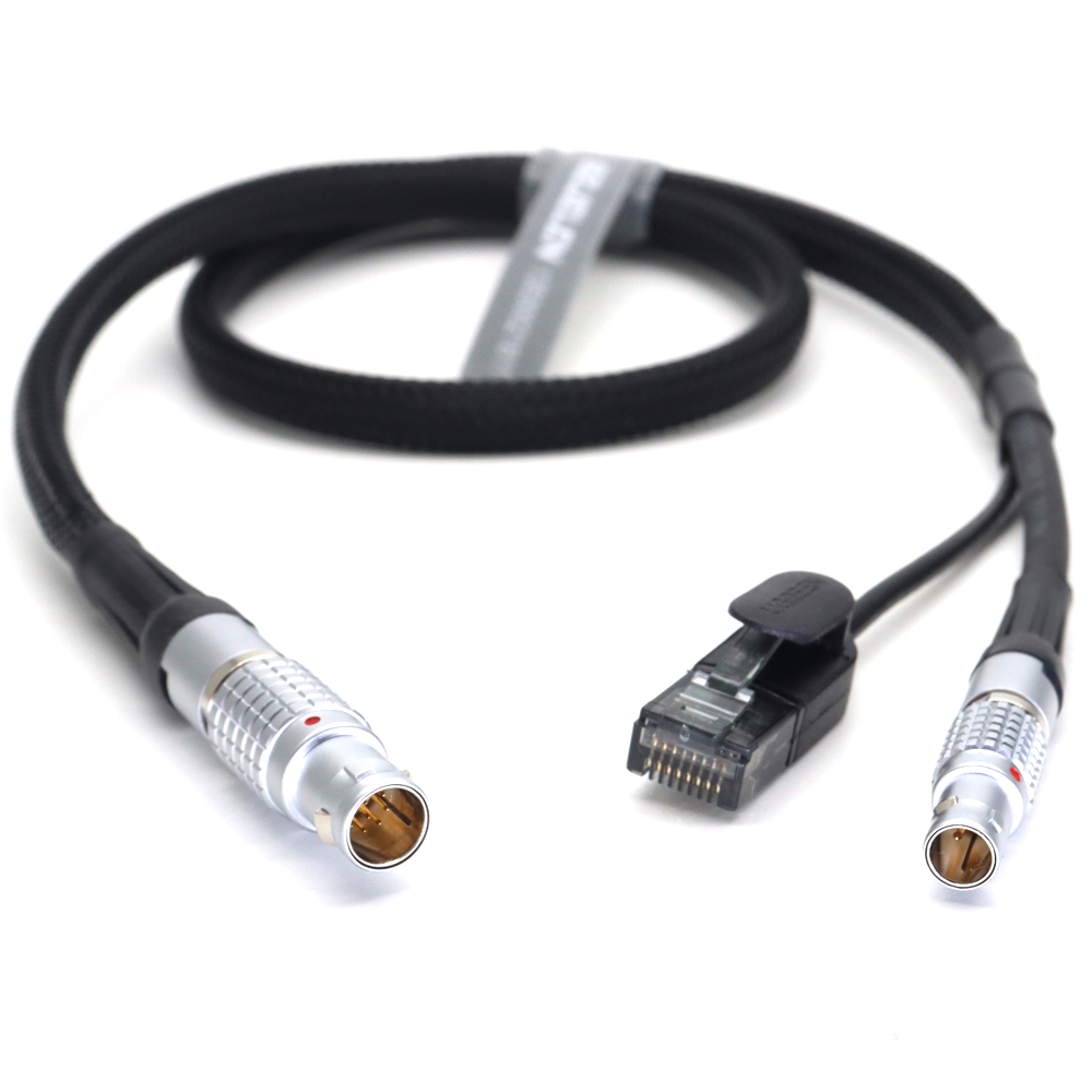 Power Cable 1B 10Pin Ethernet Cable to RJ45 and 0B 2Pin for ARRI Alexa Mini