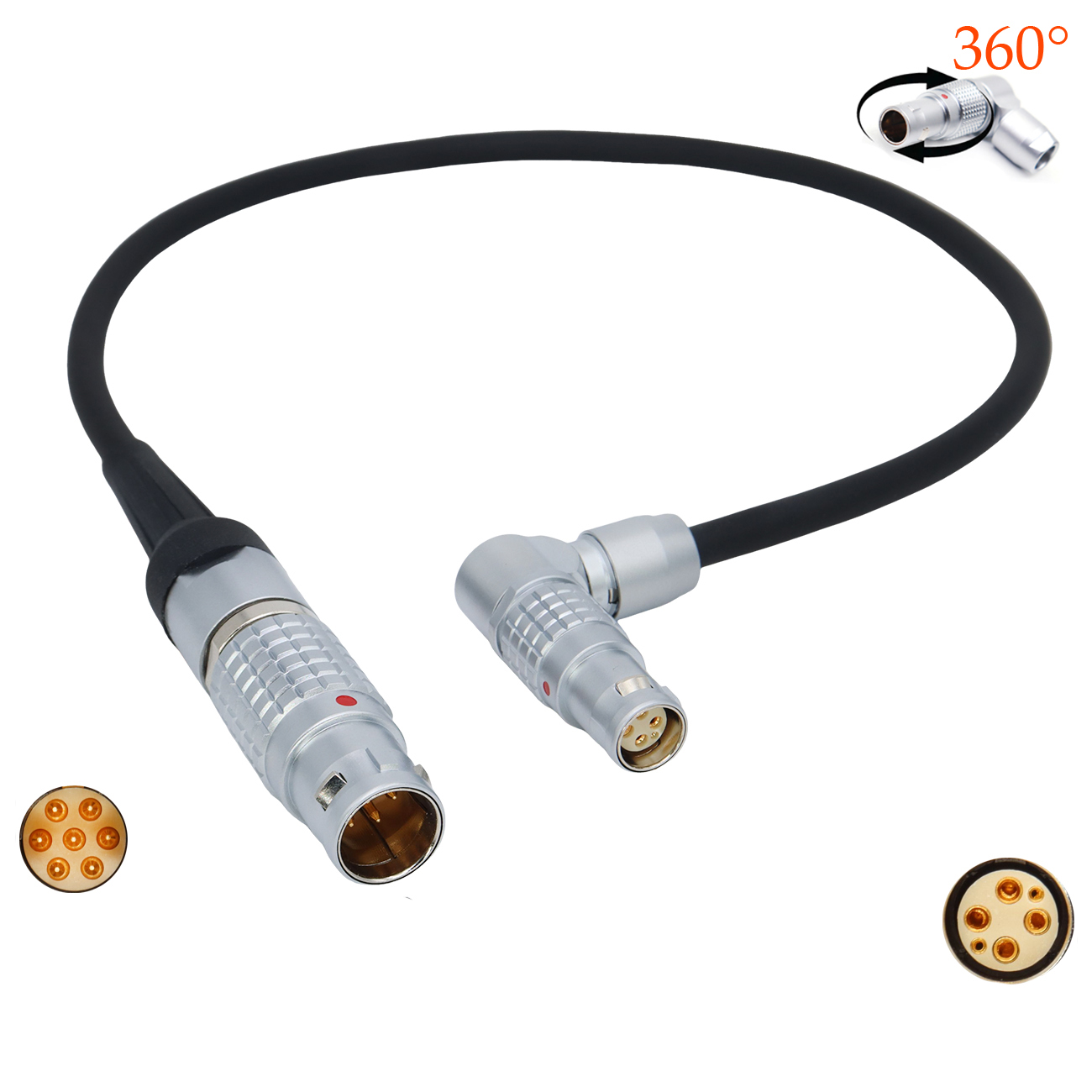 ARRI TRINITY 2 Camera Power Output 2B 7Pin to 1B 6Pin Female for RED Epic/GEmini/RED SCARLE Power Cable