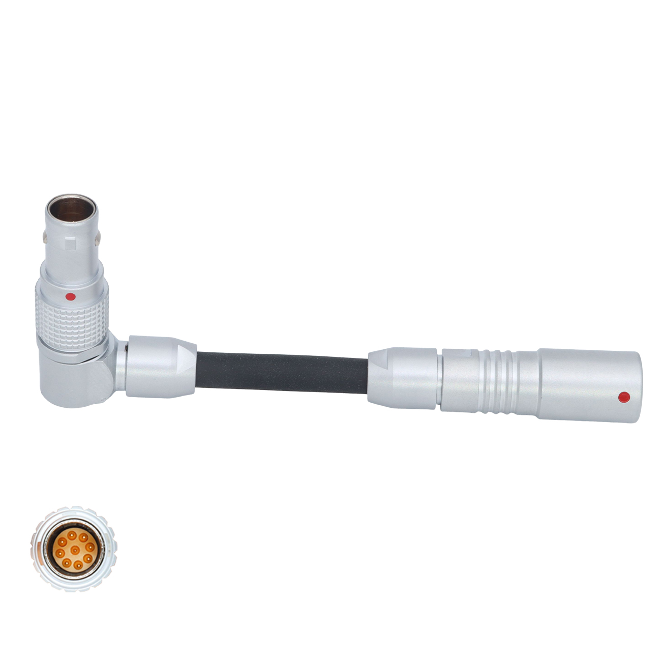 Run/Stop RS Cable Float RS Fischer 3Pin Female to EXT 9Pin Male for Pixboom Spark, 