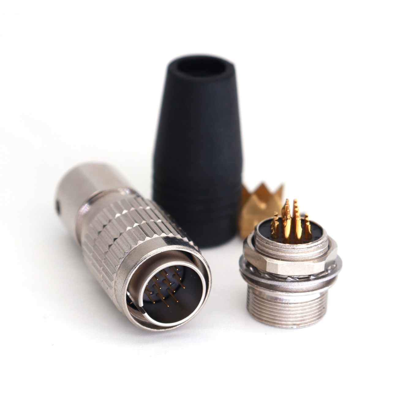 HR25-9TP 12/16/20Pin Plug Socket Power Cables, Industrial Camera Connector Male and Female, Female and Male