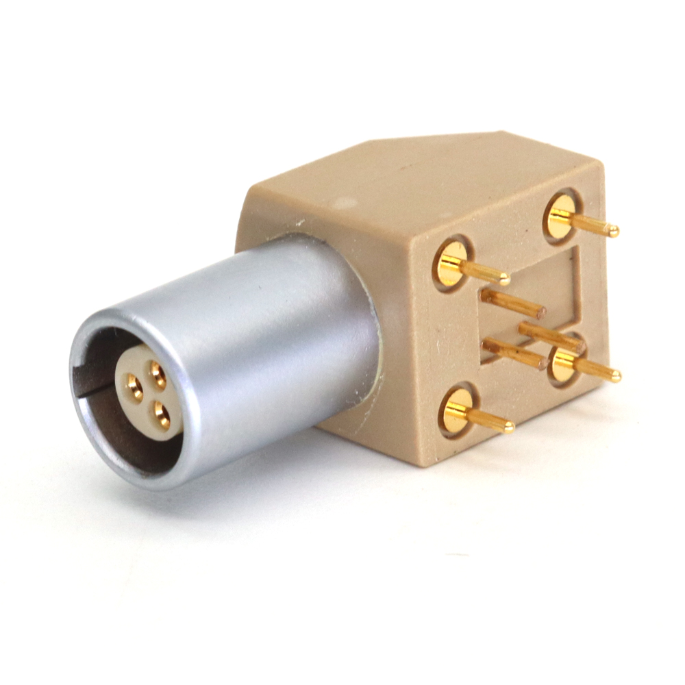 EPG 0B 2~9 Pin Male Plug Aviation Fast Connector Ellenbogen 90° PCB Buchse Printed Circuit