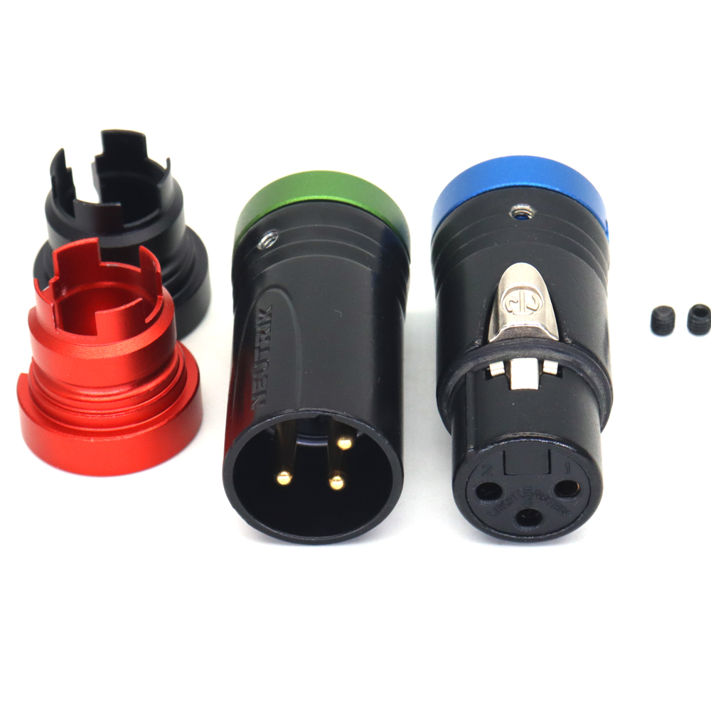 Low-Profile XLR NEUTRIK XLR 3Pin 4Pin Male Female Connector Audio Plug