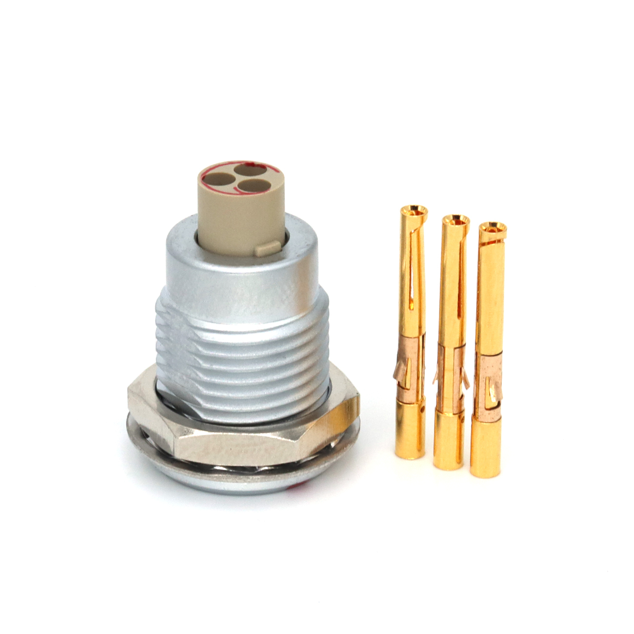 FGG EGG 0B 1B 2~7Pin Metal Circular Connector Without Welding, Crimping Plug Socket