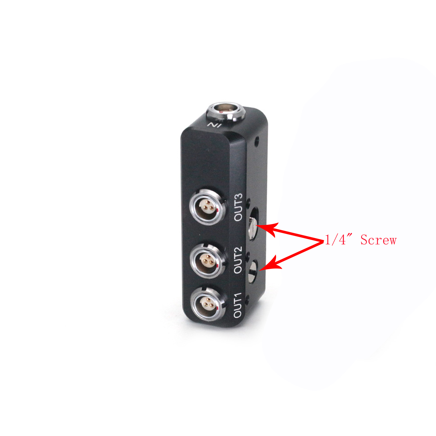 RS 3Pin Female to 3x RS 3Pin Female Power Three Way Splitter For Sony Venice Rs 3pin 24V Distributor With 1/4 Screw