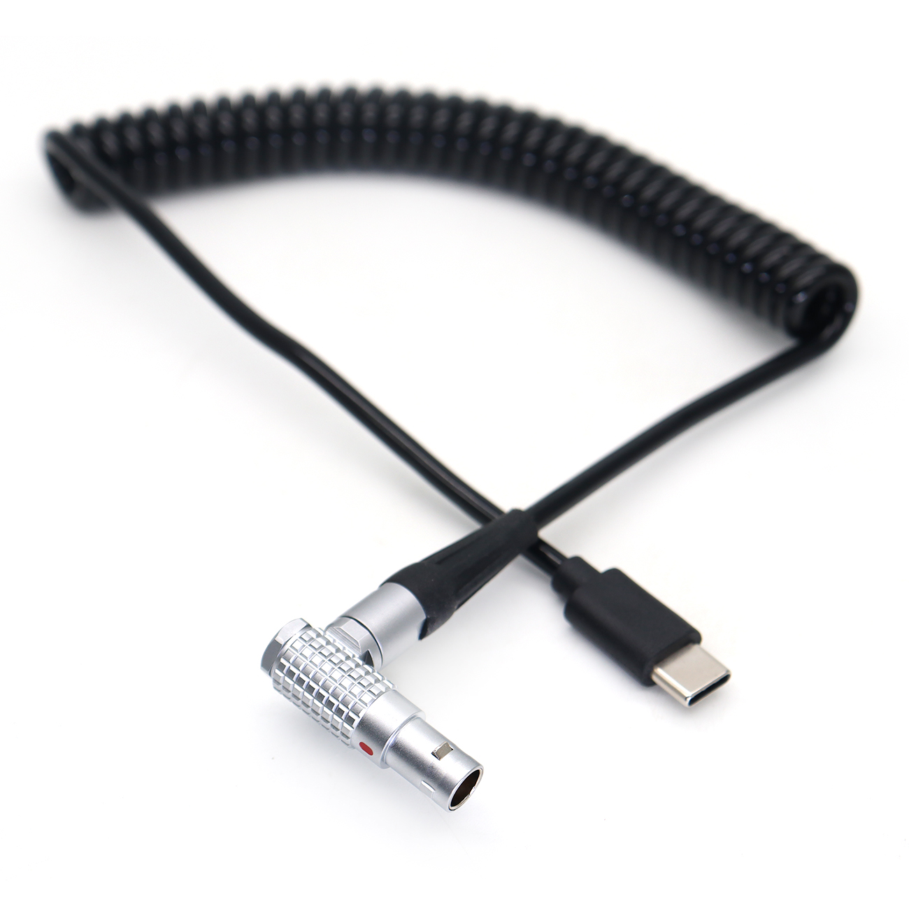 Nucleus-M Power Coiled Cable for DJI Ronin RS3 RS4 Type-C To 0B 7Pin for TILTA