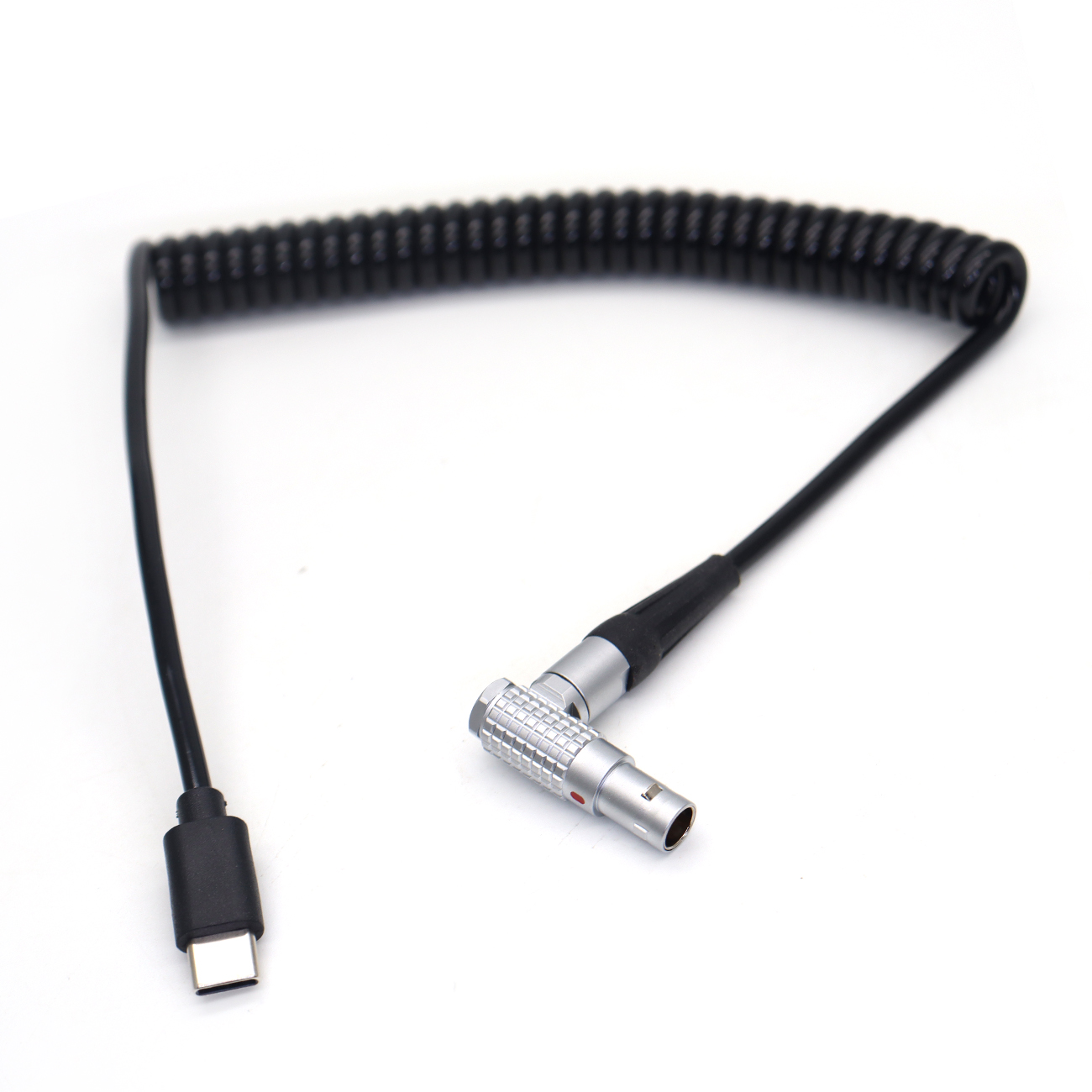 Nucleus-M Power Coiled Cable for DJI Ronin RS3 RS4 Type-C To 0B 7Pin for TILTA