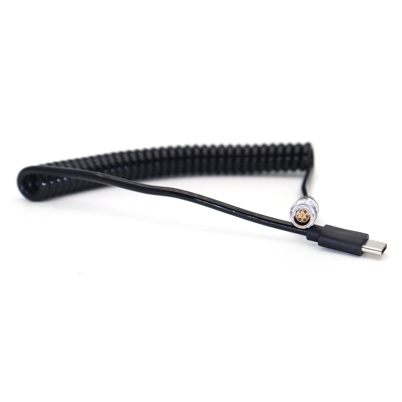 Nucleus-M Power Coiled Cable for DJI Ronin RS3 RS4 Type-C To 0B 7Pin for TILTA