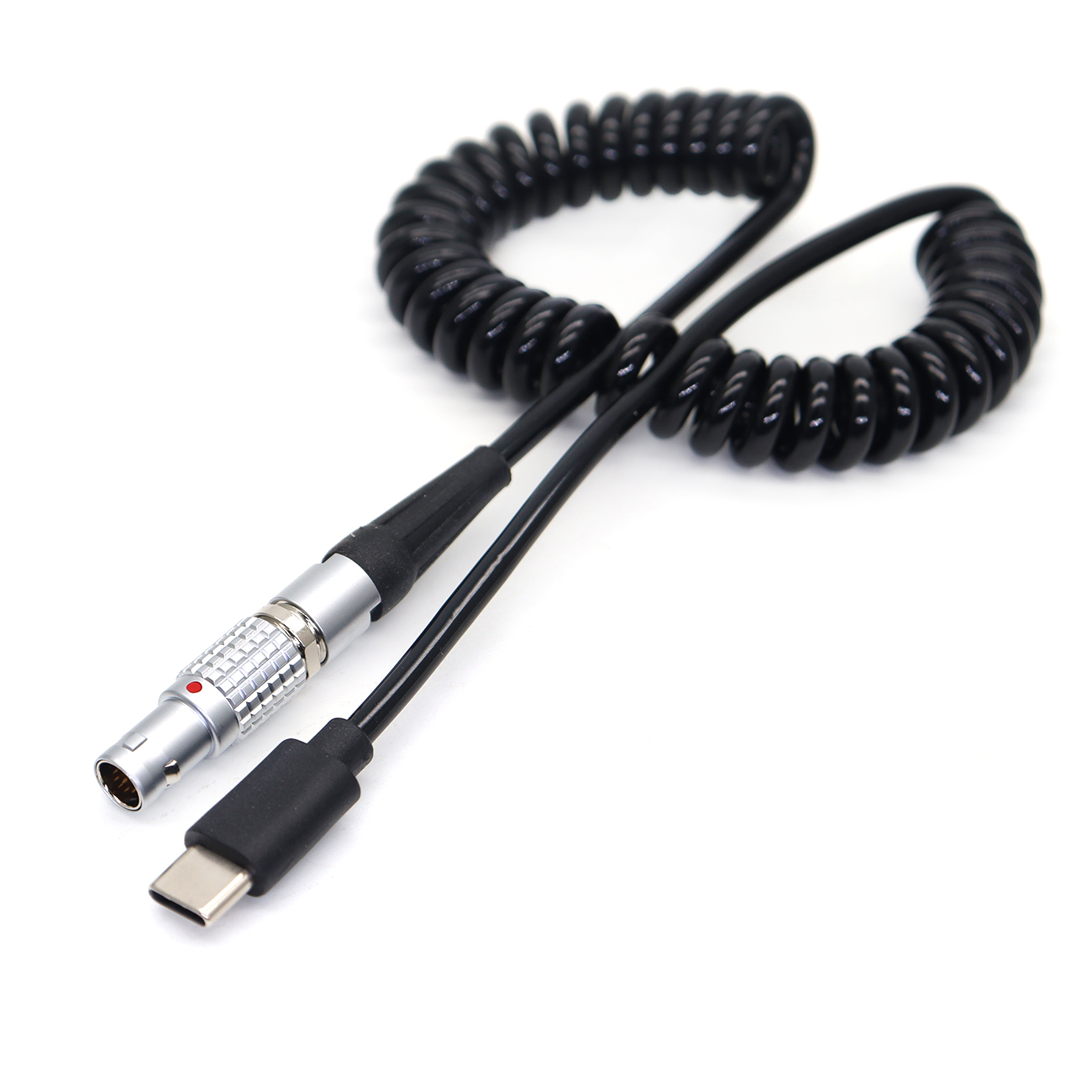 Nucleus-M Power Coiled Cable for DJI Ronin RS3 RS4 Type-C To 0B 7Pin for TILTA