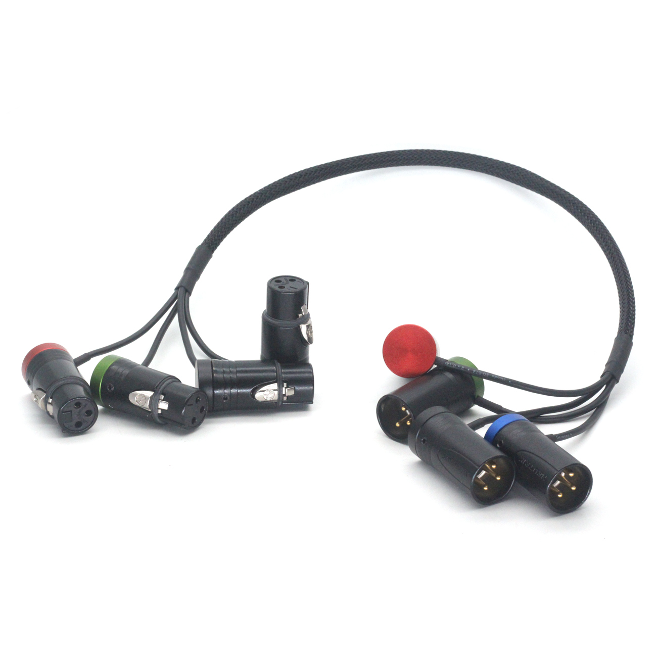 Audio Cable 4 Channel Short XLR 3Pin Male to Female for SCORPIO link Lectrosonics