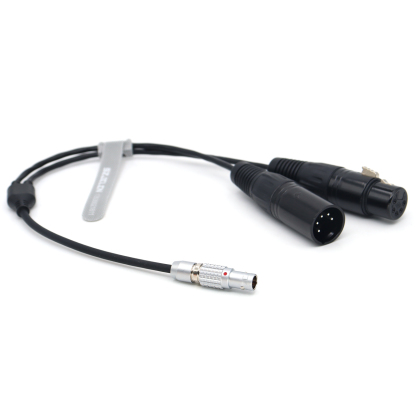 FGG 0B 3Pin to Double XLR 5pin Male/Female for Aputure Sidus One DMX Cable