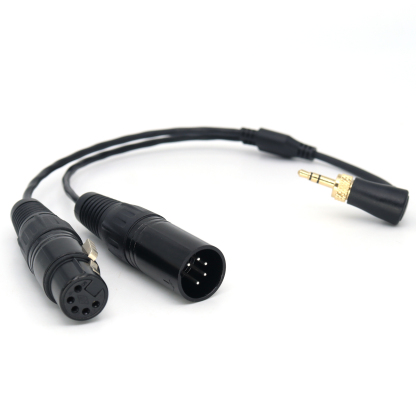 3.5mm Locking to XLR 5Pin Male and Female DMX Connection Cable
