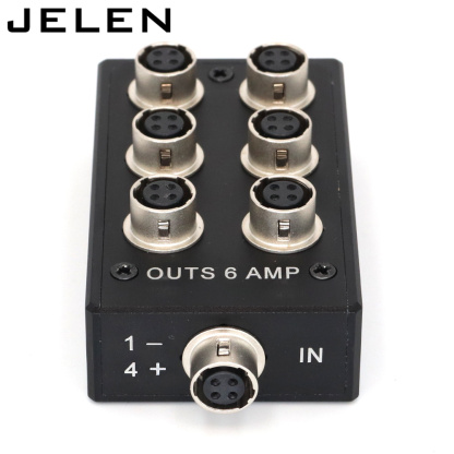 HRS 4 pin female to Hirose 4 pin power outs 6 AMP for Sound Devices 688 633 Zoom F8 Camera power fourway splitter Distributor