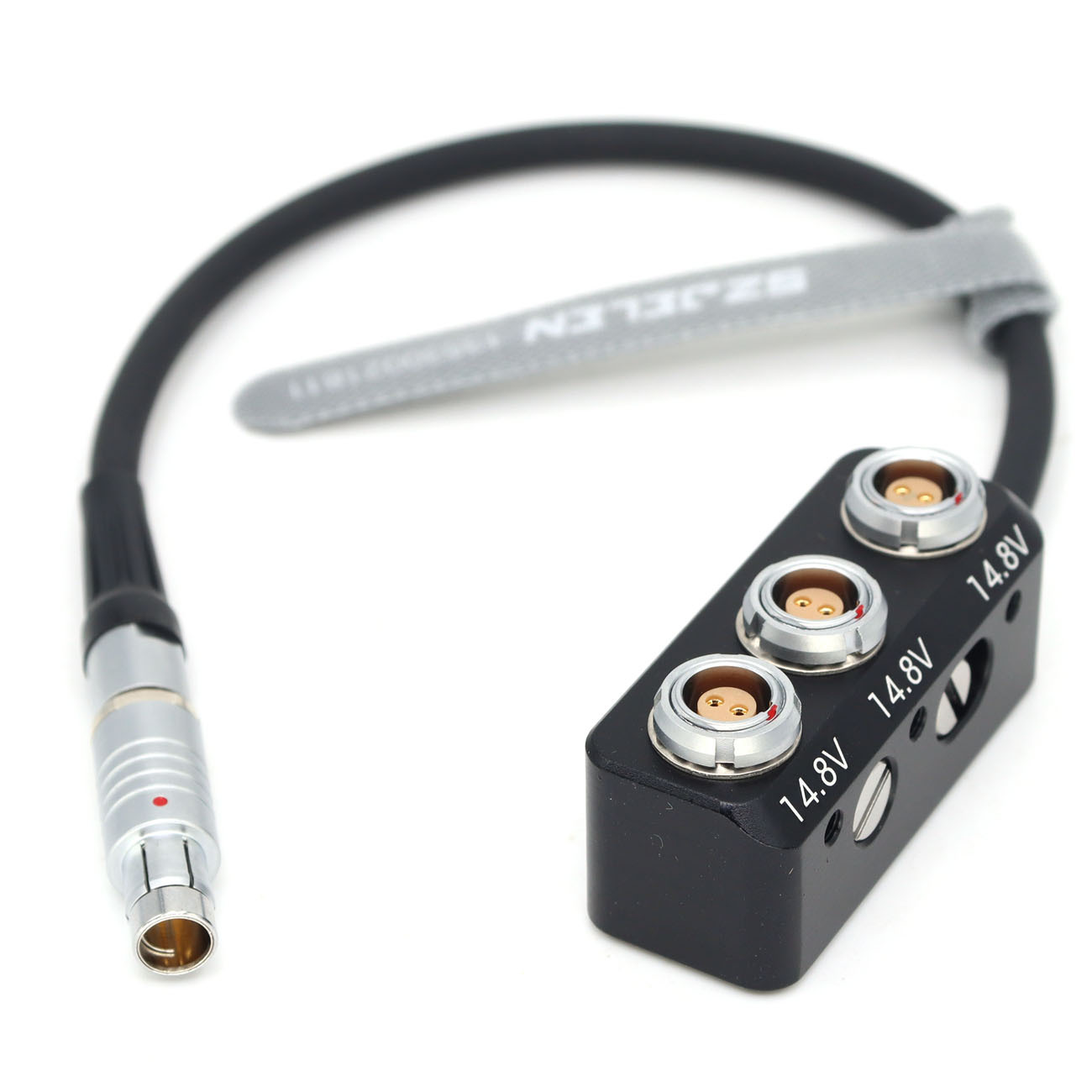 12V 0B 2Pin/RS 3Pin/D-tap to 3*0B 2Pin Female Hub Adapter Splitter for Camera ARRI, SONY, RED