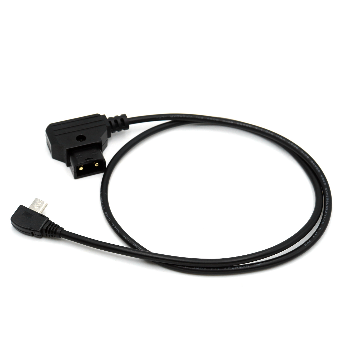 Nucleus-Nano Motor Power Cable P-TAP D-tap to Micro USB Right Angle 14.8V for Tilta V-Mount