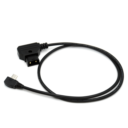 Nucleus-Nano Motor Power Cable P-TAP D-tap to Micro USB Right Angle 14.8V for Tilta V-Mount