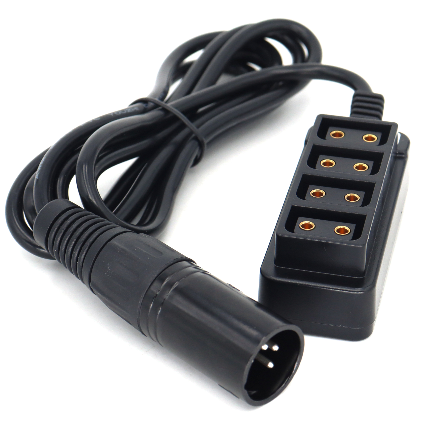 XLR 4Pin to 4 Port D-tap/P-tap Splitter Cable for ARRI RED/TVLOGIC Camera