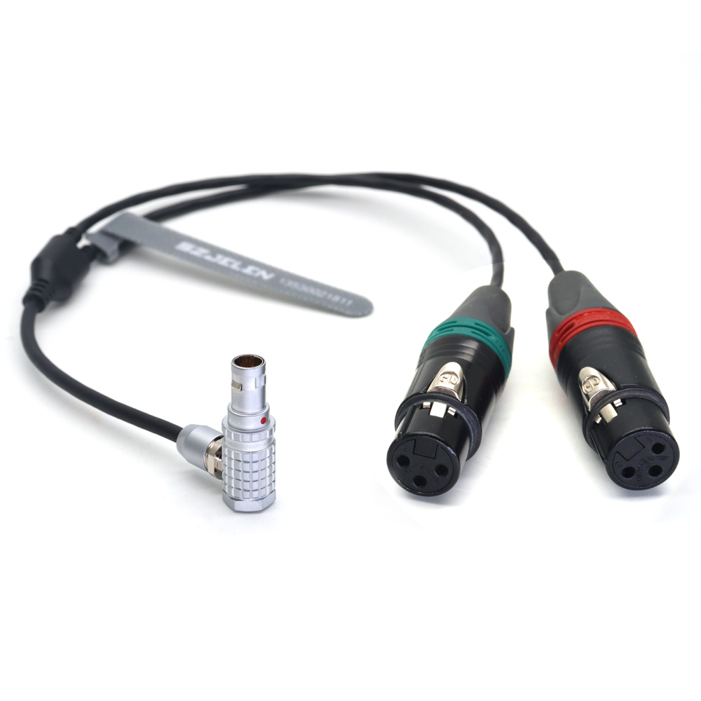 Audio Cable 0B 6Pin to Dual XLR 3Pin Female for ARRI ALEXA Mini LF/35