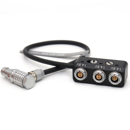 ARRI mini EXT 7pin to RS 3-pin and double 2pin female power splitter