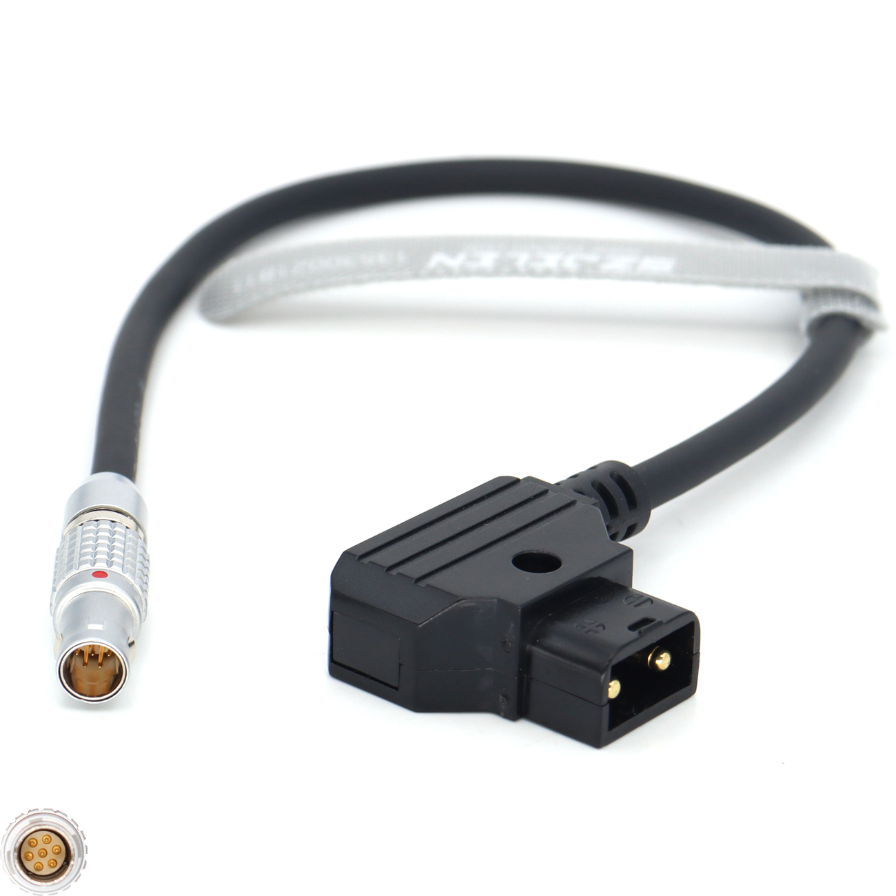 Power Cable D-tap/0B 2Pin/RS 3Pin to 0B 7Pin Male Cable for DJI Focus Pro LiDAR to Transmission Cable Hub