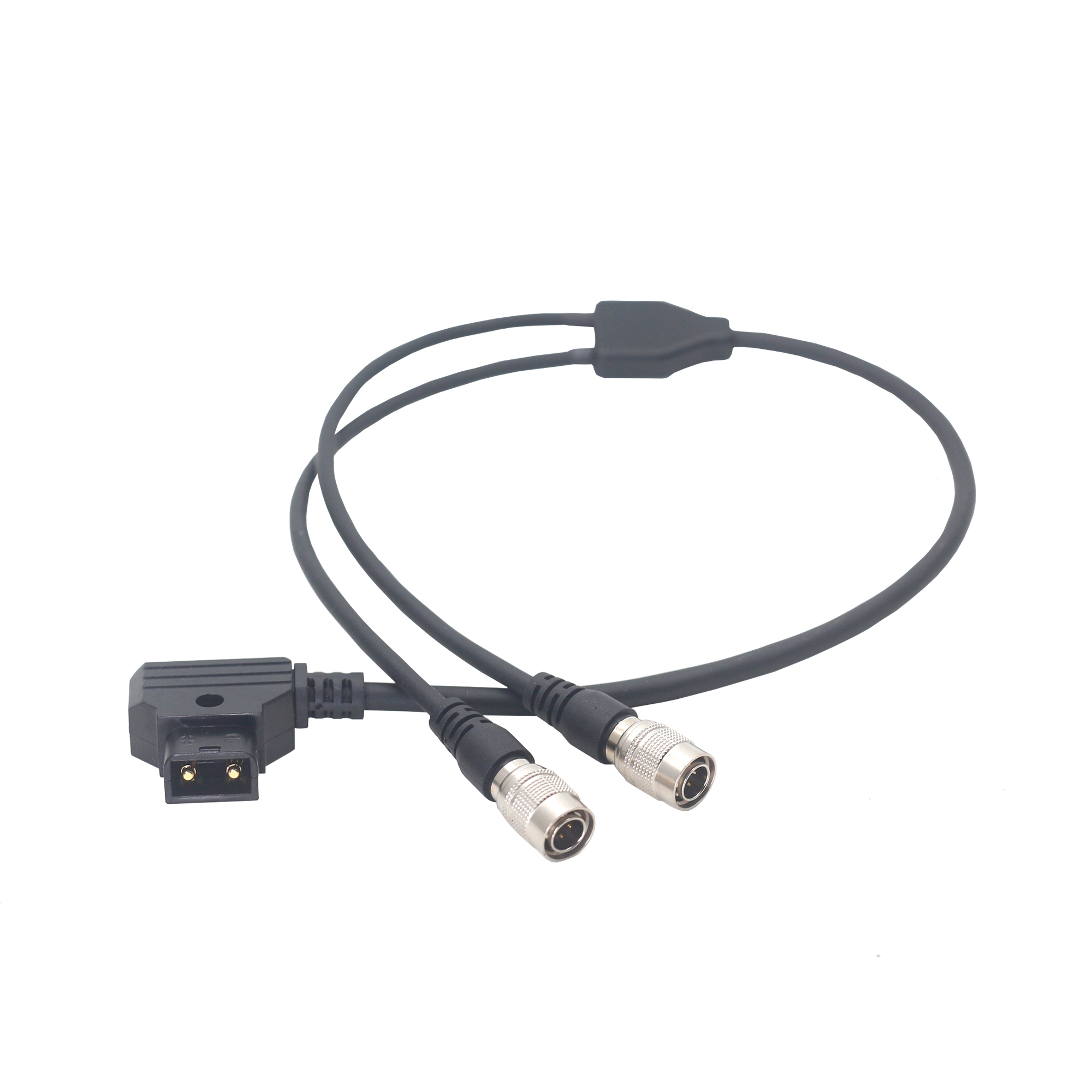 Power Cable D-tap to Dual Hirose 4Pin Male for ZAXCOM, Sound Devices 688/633, Zoom F8