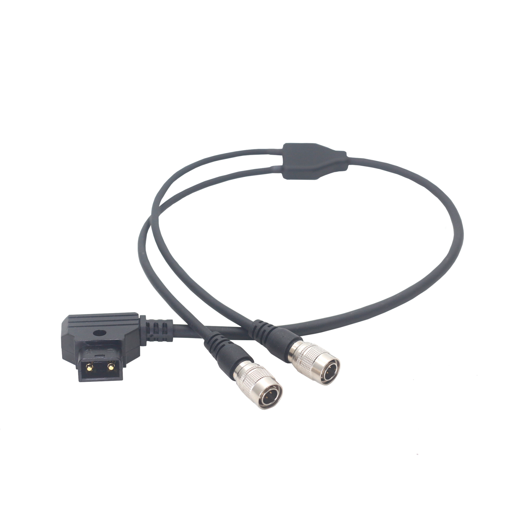 Power Cable D-tap to Dual Hirose 4Pin Male for ZAXCOM, Sound Devices 688/633, Zoom F8