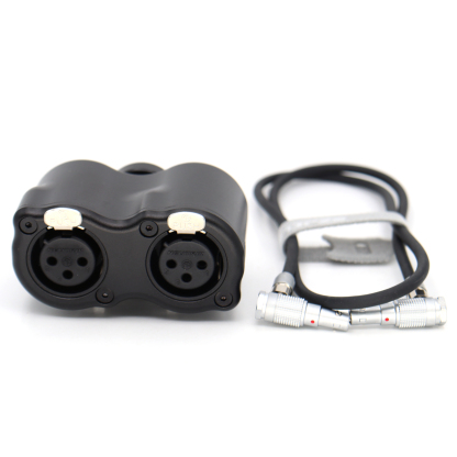 00B 5Pin to Dual XLR adapter for DSMC3 RED V-RAPTOR XL KOMODO-X, ARRI Mini Audio Cable