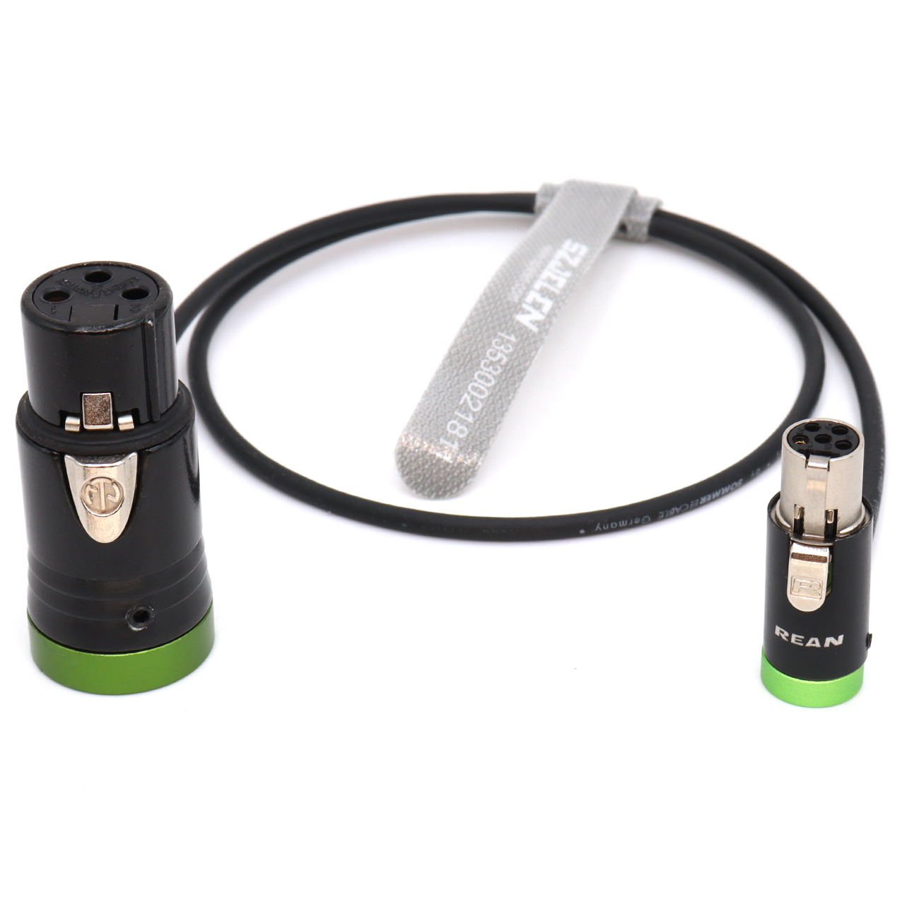 Low-Profile XLR 3Pin Female to TA5F "sommer cicada" cable. For Balanced LINE level signals into Lectrosonics transmitters