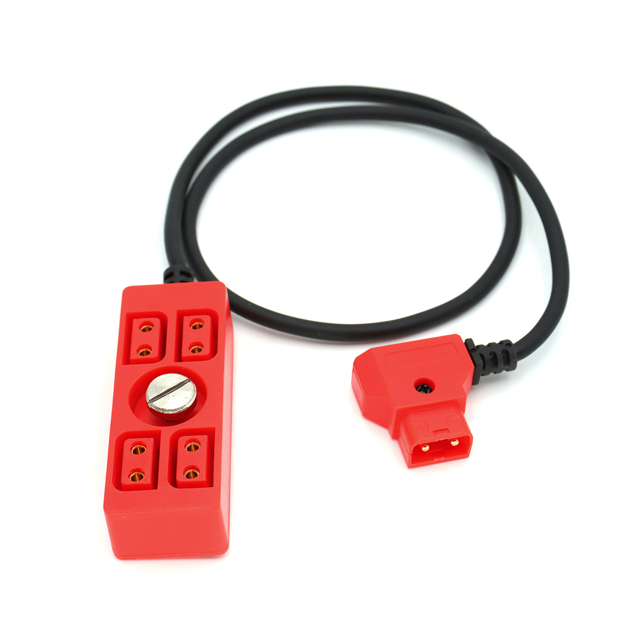 D-tap to 4 Port D-tap Female Power Splitter D-tap Distributor with 1/4" Screw