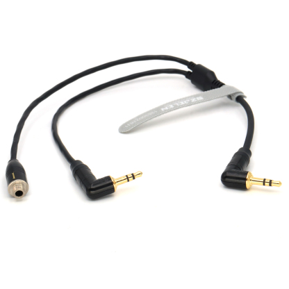 1 to 2 C15 Tentacle microphone Y cable Microphone Timecode Cable Audio Cable