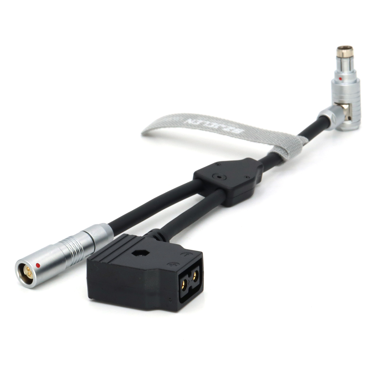 24V Elbow RS 3Pin to RS 3Pin and D-tap Female Way Splitter Cable for SONY CineAlta Camera