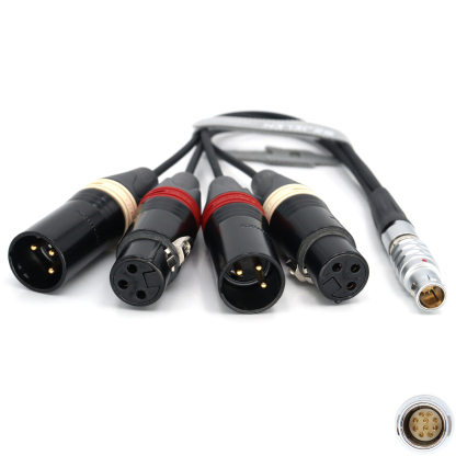 XLR Breakout Audio Input Cable for Atomos Shogun Monitor Recorder