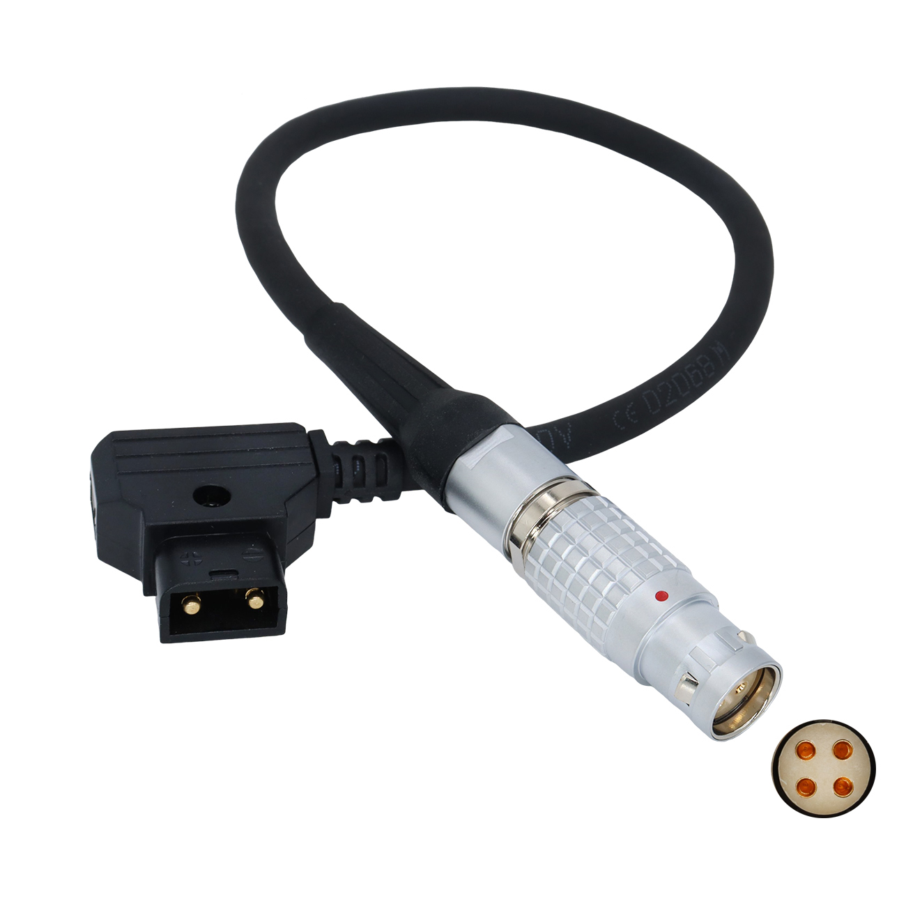 Power Cable D-tap to 2B 4Pin Female for RED Ranger MONSTRO 8K/V-Raptor XL