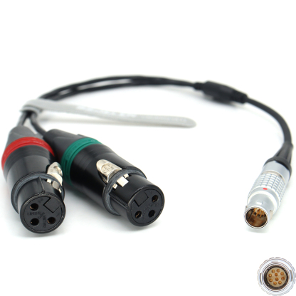 Atomos Shogun Monitor Recorder 1B 10Pin to Dual 3Pin XLR Breakout Audio Input Cable
