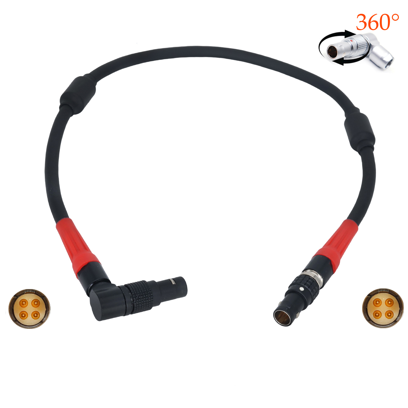 ARRI LBUS Cable 4Pin Male to Male Connector Cable for ARRI LBUS FIZ MDR Wireless Focus Wire