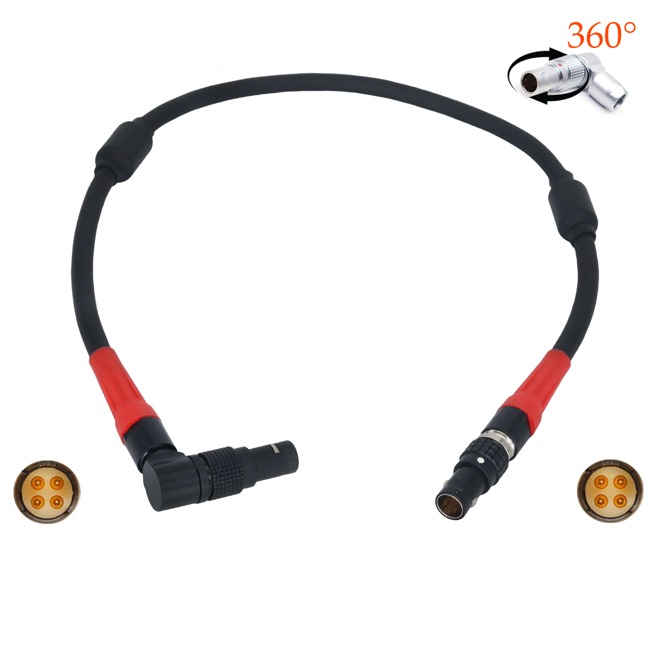 ARRI LBUS Cable 4Pin Male to Male Connector Cable for ARRI LBUS FIZ MDR Wireless Focus Wire