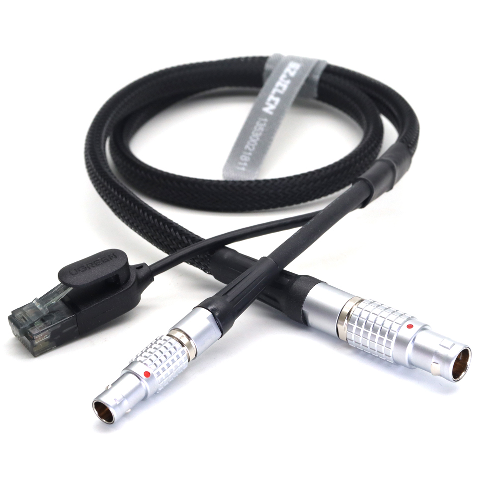 Power Cable 1B 10Pin Ethernet Cable to RJ45 and 0B 2Pin for ARRI Alexa Mini