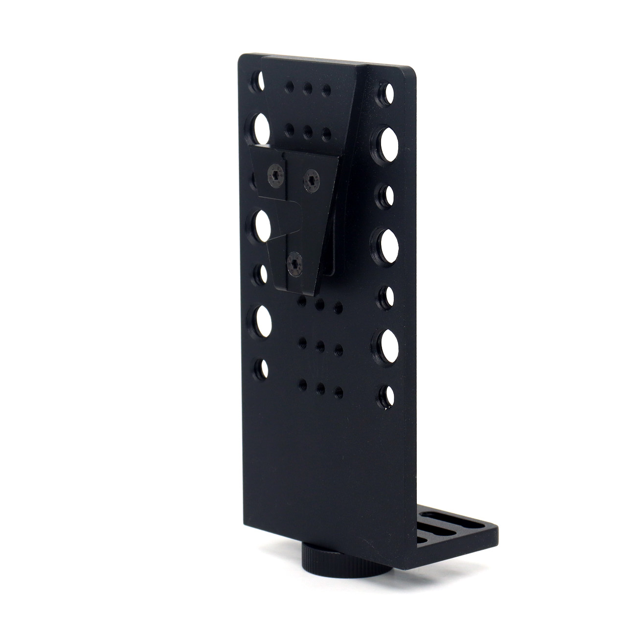 V-Mount Right Angle Bracket with 1/4"-20 Screw, 1/4"-20 & 3/8"-16 Holes for Video Accessory Expansion Mount for Camera Cheese Plate, Holder, Field Monitor