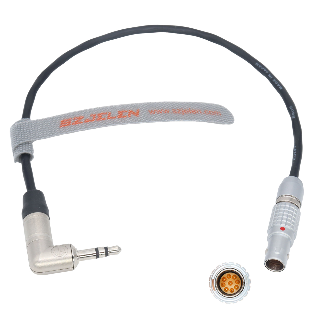Pixboom Spark Camera To DEITY TC-1 Time Code Synchronization Cable EXT 9 Pin To 3.5mm With Locked Compatible with RED RED V-RAPTOR/KOMODO