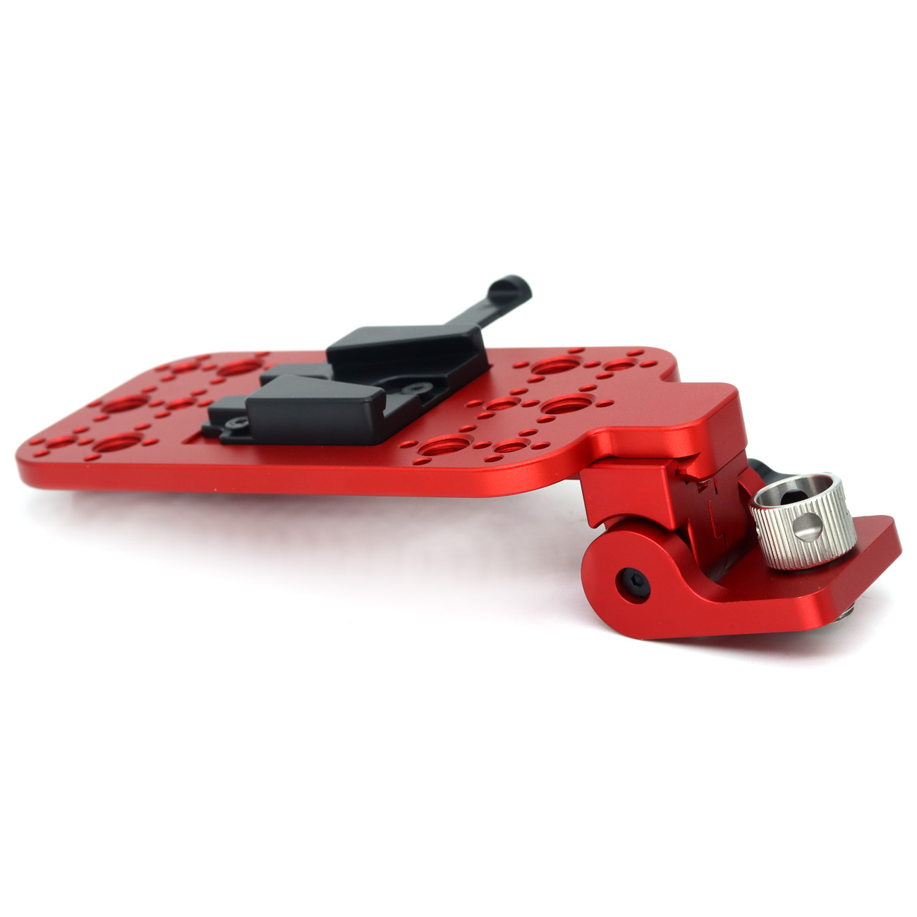 V-Mount Quick Release Plate, 3/8 & 1/4" Thread Expansion Plate, Adjustable Up/Down & Front/Back via Gear Knob