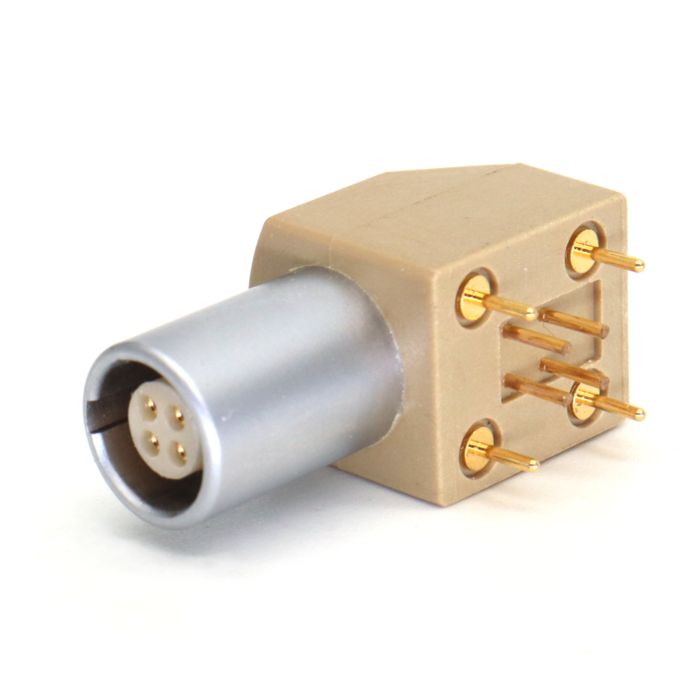 EPG 0B 2~9 Pin Male Plug Aviation Fast Connector Ellenbogen 90° PCB Buchse Printed Circuit