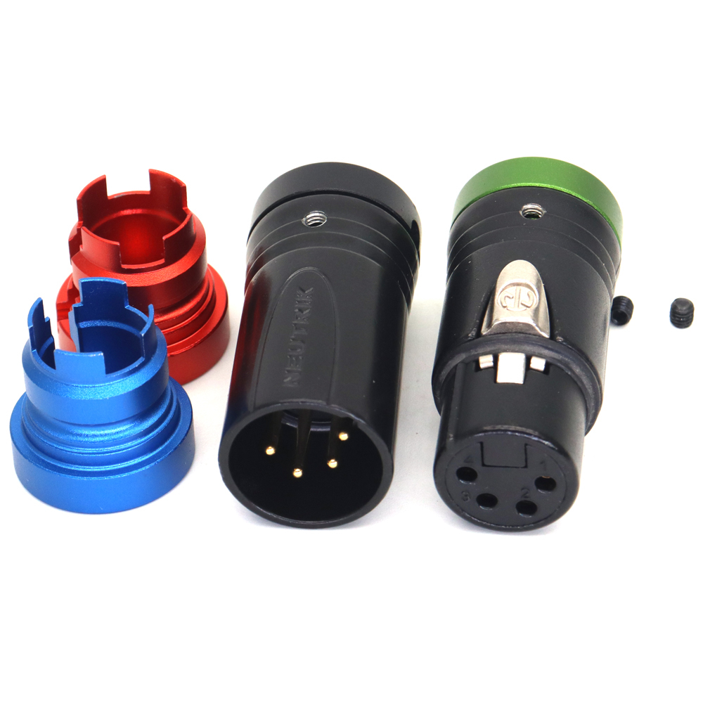 Low-Profile XLR NEUTRIK XLR 3Pin 4Pin Male Female Connector Audio Plug
