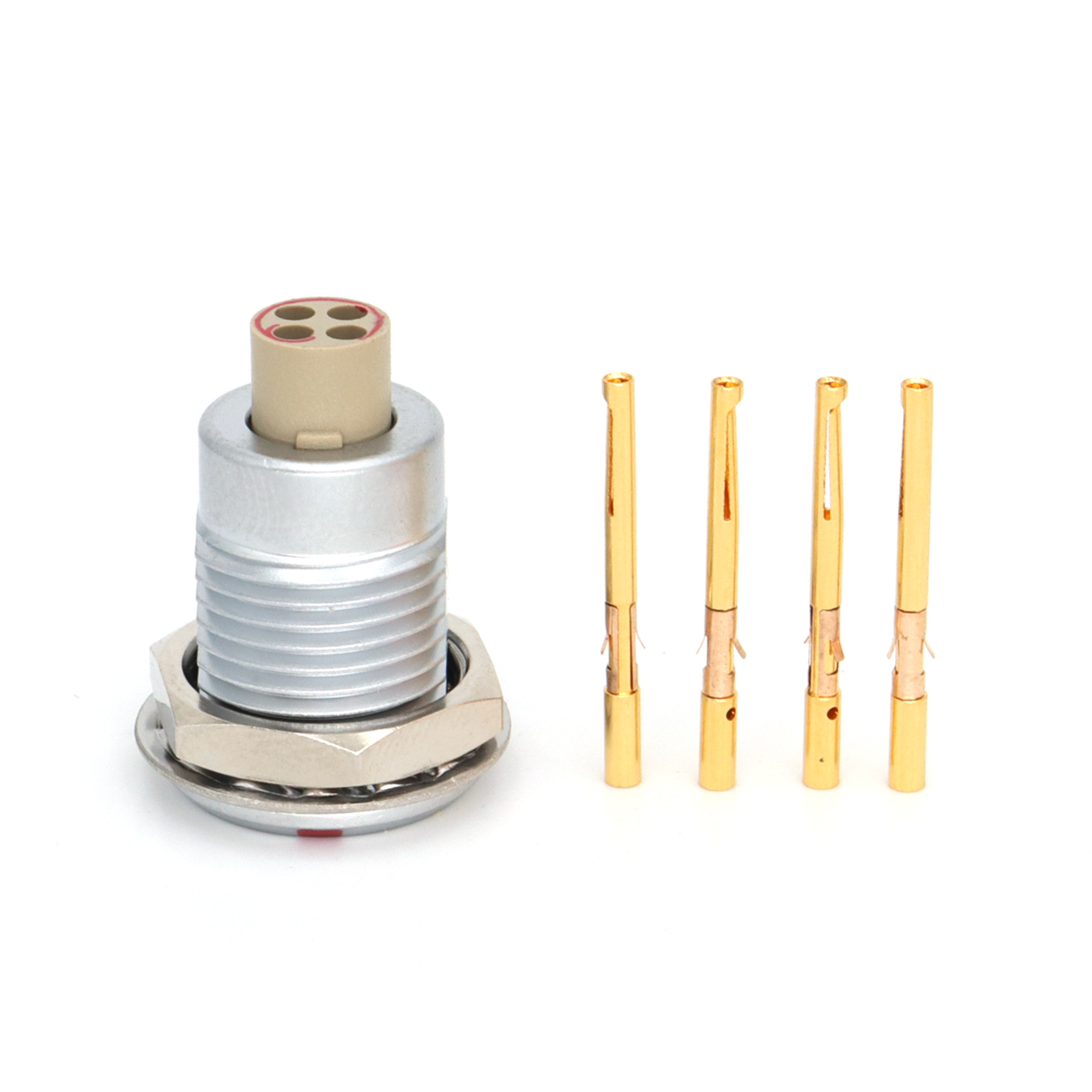 FGG EGG 0B 1B 2~7Pin Metal Circular Connector Without Welding, Crimping Plug Socket