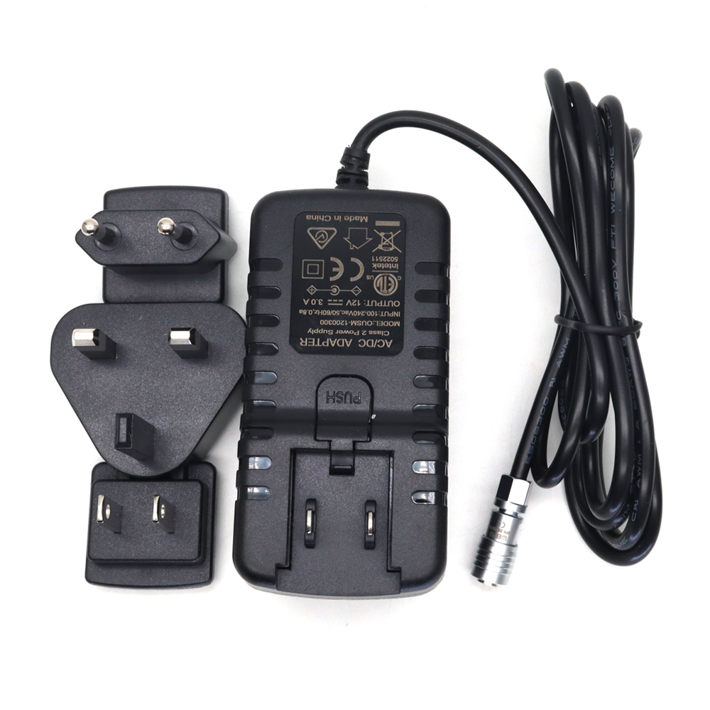 110-220V Power Adapter Cable to 4Pin Female 12V for PORTKEYS BM5IIIWR, BM5III, LEYE SDI, LEYE III