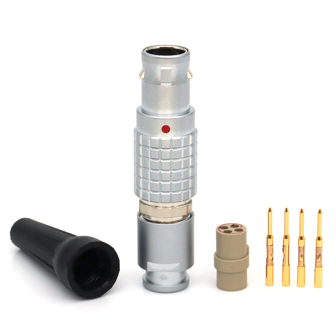 FGG EGG 0B 1B 2~7Pin Metal Circular Connector Without Welding, Crimping Plug Socket