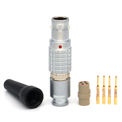 FGG EGG 0B 1B 2~7Pin Metal Circular Connector Without Welding, Crimping Plug Socket