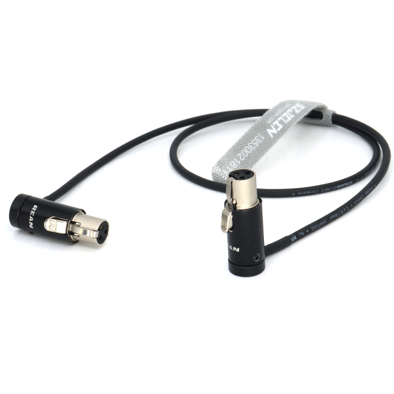 Audio Cable Low-Profile TA3F to TA3F Mixer Linking or Output Cable for Sound Devices