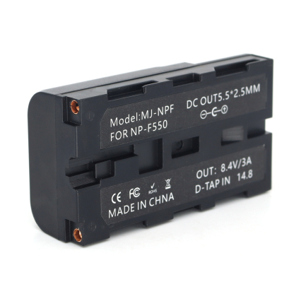 DC2.5/D-tap Power Input NP-F550/NP-F570/ 970 Power Coupler DC Dummy Battery
