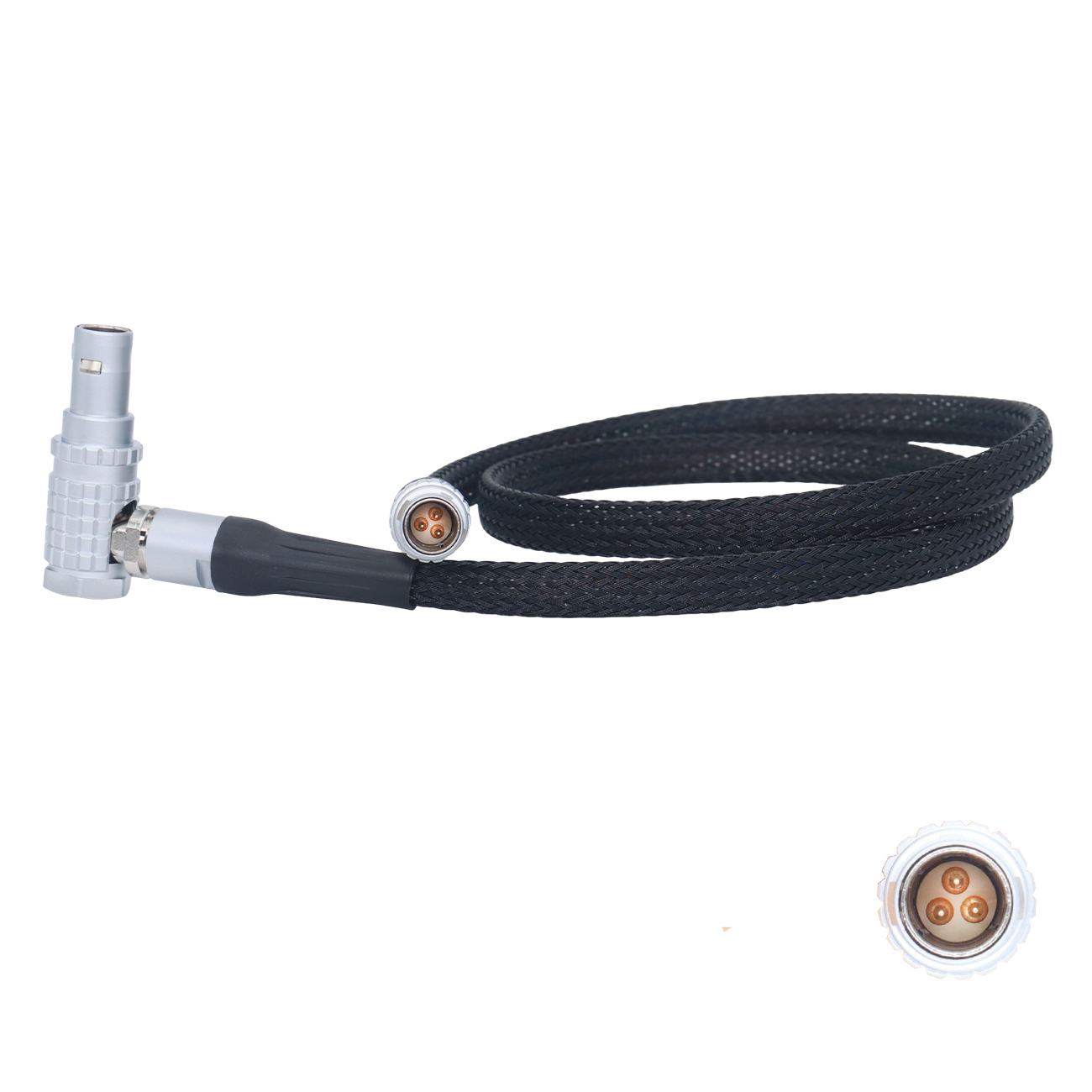 Steadicam Volt Power Cable 0B 3Pin Male to Elbow 0B 3Pin Male for 