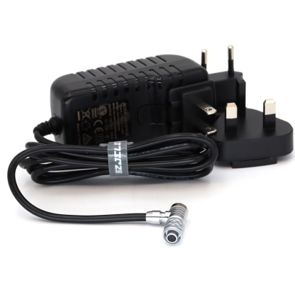 BMPCC 4K 6K 12V AC/DC Power Supply Adapter for BMPCC, Right Angle 2Pin Connector
